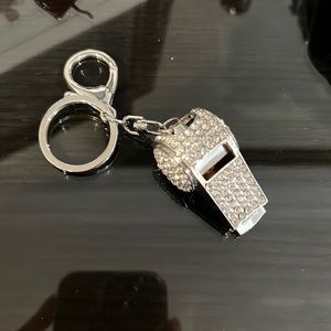 Crystal keychain whistle